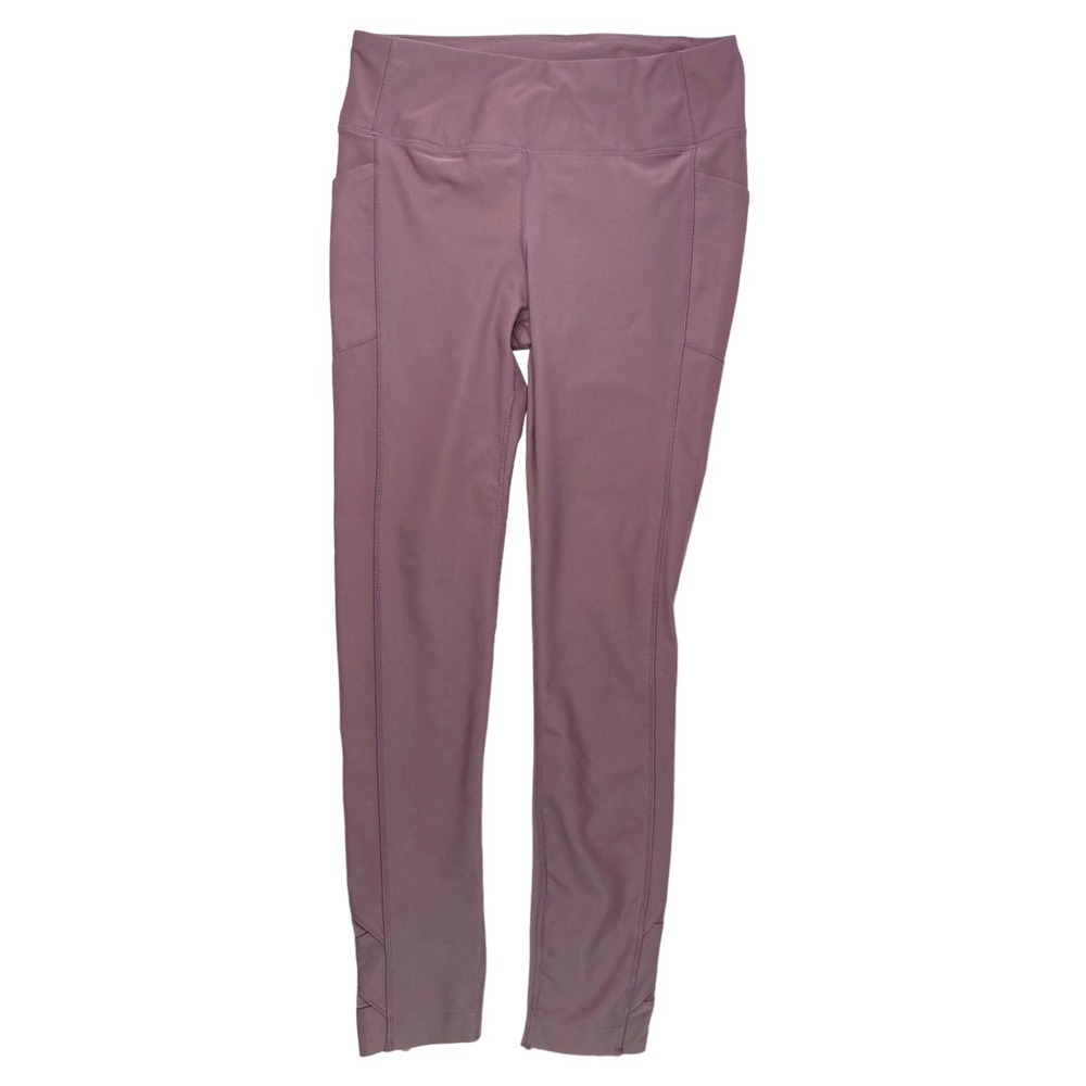 Mondetta‎ Leggings Women's Large Lavender Mauve Stretch Performance Pockets Crop